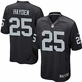 Nike Men & Women & Youth Raiders #25 D.J. Hayden Black Team Color Game Jersey,baseball caps,new era cap wholesale,wholesale hats